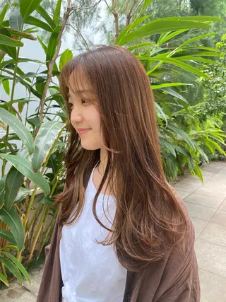 ロング ナガイ アヤのヘアスタイル
