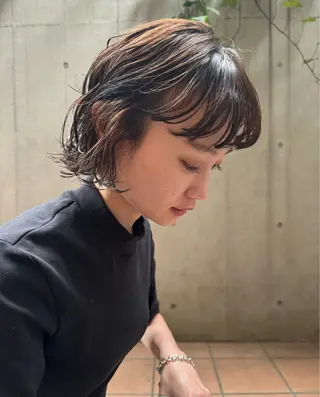 ショート パーマ ボブ/ショート 吉田竣のヘアスタイル