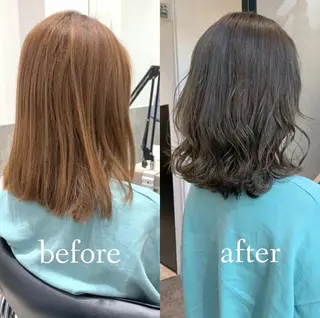 セミロング ナチュラル艶ヘア 🌸内田彩香のヘアスタイル