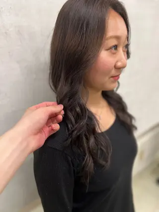 カラー 透明感カラー✨ 縮毛矯正のヘアスタイル