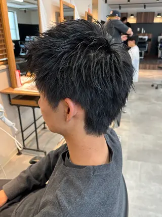 メンズ 保立/フェザーパーマ /メンズカット千葉のヘアスタイル