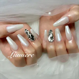 ネイル Lumière｜ ロング｜ワンホンのネイルデザイン