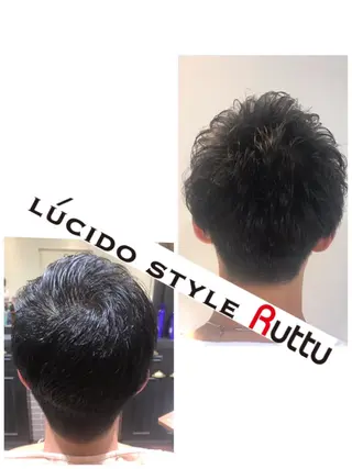 ショート パーマ アザマ　ヤスカツ _rosso 川口のヘアスタイル