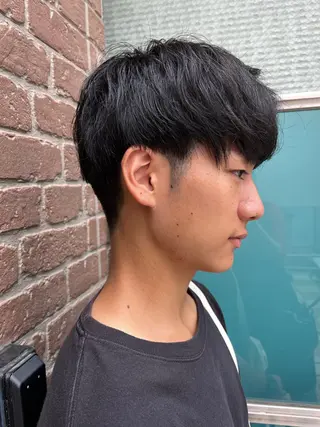 ショート カラー パーマ メンズ 久木原 ゆりのヘアスタイル