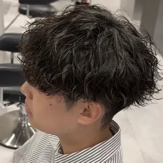 パーマ メンズ シャドウ🐾✖️ 波巻き🌊/AOIのヘアスタイル