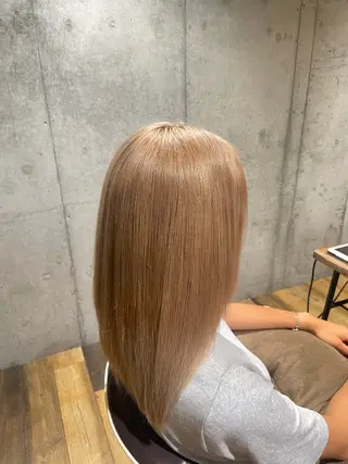 セミロング カラー 大 場のヘアスタイル