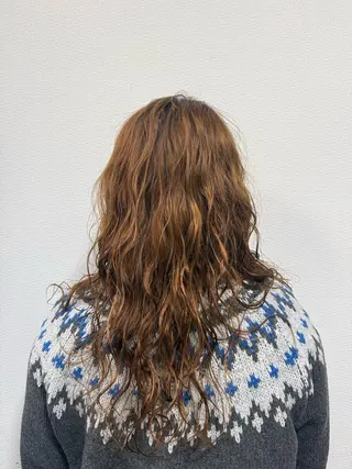 ロング パーマ 艶カラー🕊️ ✴︎Yukari✴︎のヘアスタイル