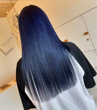 セミロング カラー ブリーチ👩🦳/ ✂︎MANAMIのヘアスタイル