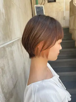 ショート カラー 髪質改善&美髪カラー ボブ&ロングRINのヘアスタイル