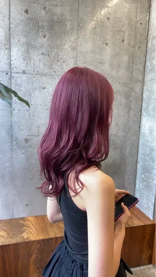 セミロング 柔らかいハイトーン× 似合わせ/Yoheiのヘアスタイル