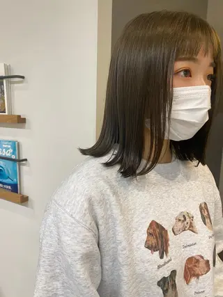 ミディアム カラー 加藤 真由のヘアスタイル