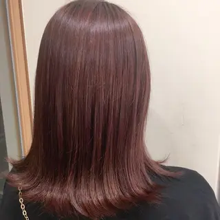 ミディアム 艶カラー/韓国風ヘア 🩵shioneのヘアスタイル