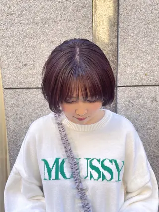 ショート momone🍒 メンズカットパーマのヘアスタイル