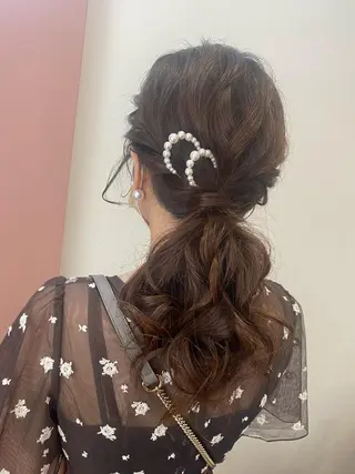 ロング ヘアアレンジ pep natsumiのヘアスタイル