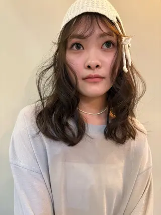 ミディアム ゆるふわガーリーst yle🩰yuukaのヘアスタイル