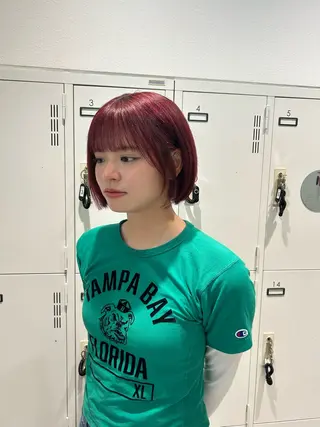 ショート カラー ピンクカラー🎀/ ミルクティー🍼花音のヘアスタイル