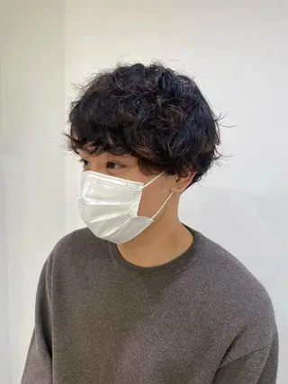 メンズ 韓国メンズ特化 パーマSatskiのヘアスタイル