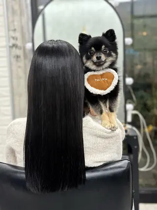 ロング カラー すぐ巻ける縮毛矯正 🍀勝倉　麗のヘアスタイル