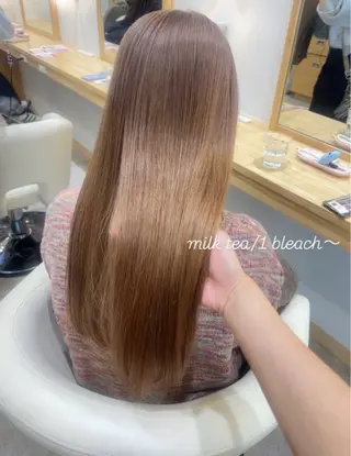 ロング カラー ミルキーな暖色 🩰 girly ♡ ノアのヘアスタイル