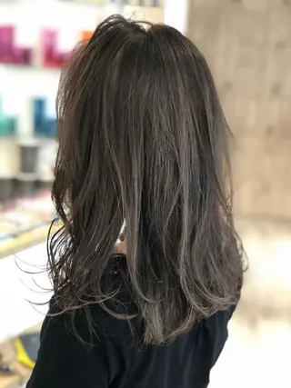 セミロング カラー 🍀褒められヘア🍀 松尾舜のヘアスタイル