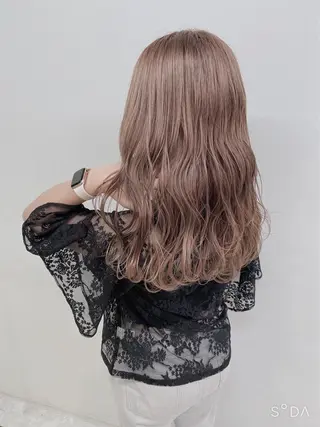 セミロング カラー ⛄️冬の透明感 カラー⛄️大西のヘアスタイル