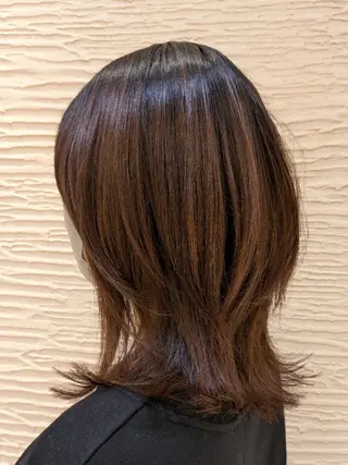 ミディアム 鎌田 流沙奈のヘアスタイル