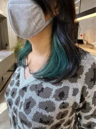 セミロング カラー ヘアアレンジ son hair HIROEのヘアスタイル