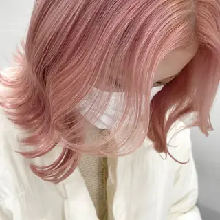 ミディアム 広島:ミルキーカラー tsumaのヘアスタイル