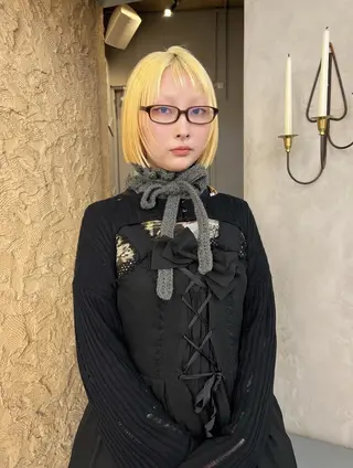 ショート カラー 圧倒的デザイン力 店長🎨RENAのヘアスタイル