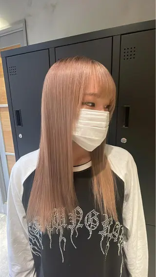 ロング カラー ハイトーン×髪質改善 KENTAのヘアスタイル