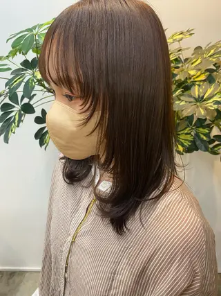 ミディアム カラー 🌼ハイライト透明感 🌼maiのヘアスタイル