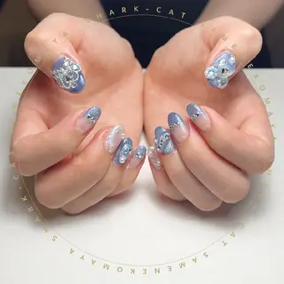 ネイル サメ猫 マーヤのネイルデザイン