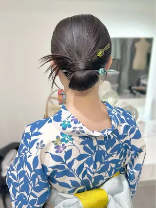 ミディアム ヘアアレンジ ヘアセット専門店 Rのヘアスタイル