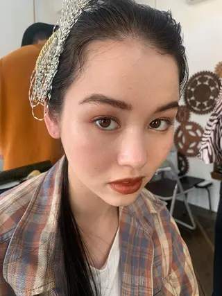 ミディアム ヘアアレンジ RISAKO レイヤーカット🎀のヘアスタイル