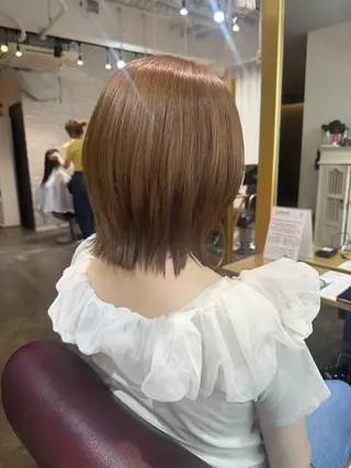 ミディアム カラー Saki💛心斎橋 レイヤー/艶髪のヘアスタイル
