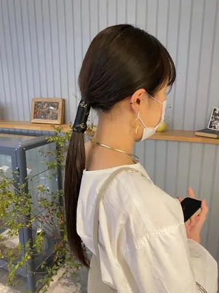 ロング カラー 加藤 真由のヘアスタイル