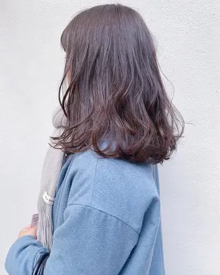 ミディアム カラー 髪質改善/艶髪 やまなかのヘアスタイル