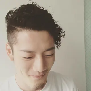 ショート メンズ 縮毛矯正×髪質改善 店長　DAITOのヘアスタイル