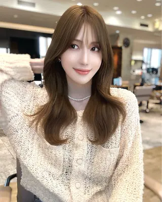 セミロング 似合わせレイヤー モテカラー🤍三科のヘアスタイル