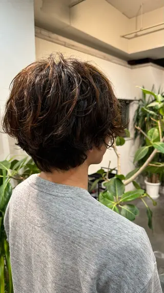 パーマ メンズ 🔆髪質改善 透明感 カラー🔆佐々木貴仁のヘアスタイル