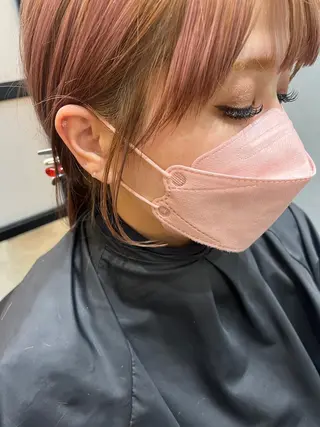 セミロング カラー パーマ ヘアアレンジ メンズ キッズ ネイル マツエク・マツパ アイブロウ 久木原 ゆりのヘアスタイル