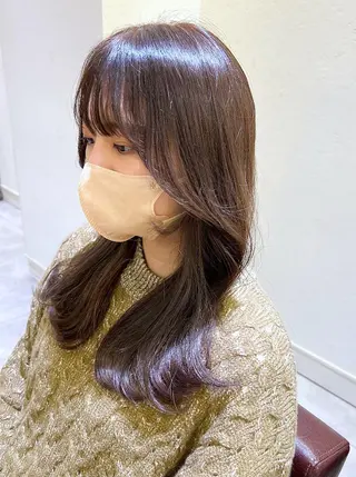 セミロング カラー 韓国ヘア×髪質改善 /yoshikaのヘアスタイル