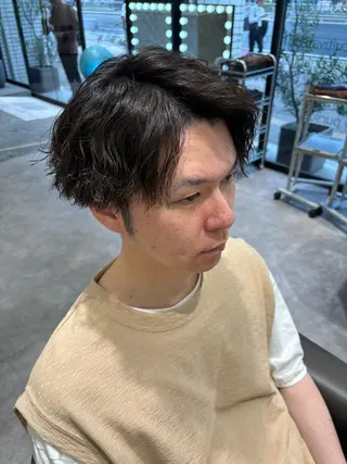 パーマ メンズ 鈴木 颯のヘアスタイル