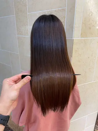 ロング 縮毛・酸性ストレート 特化のヘアスタイル