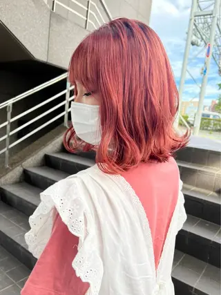 ミディアム 髪質改善・ハイトーン 🌈SENAのヘアスタイル