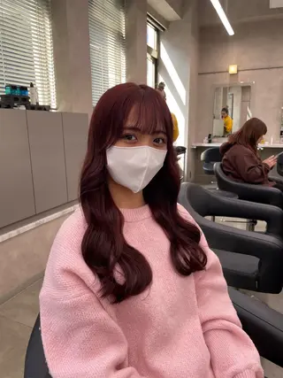 ロング カラー ヘアアレンジ 💗横浜美容室 💗HARUNAのヘアスタイル