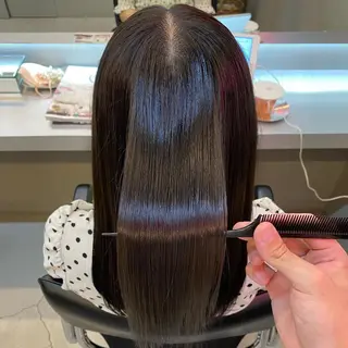 セミロング カラー 艶髪と透明感を ‼️/若林のヘアスタイル