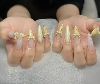 ロング カラー Bling Salonのネイルデザイン