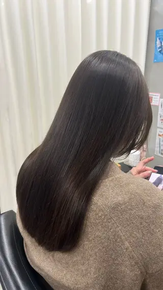 ロング カラー 猪口 純のヘアスタイル