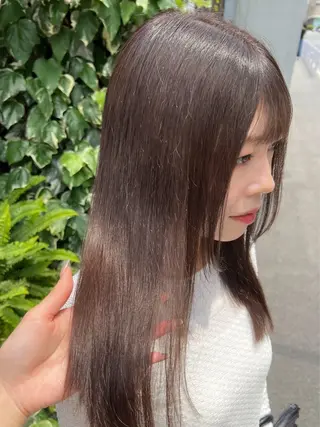 ロング カラー 谷町/Le'a /竹原しおなのヘアスタイル